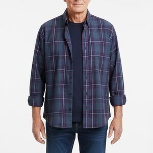 Haggar mens Long Sleeve Button-Up Shirt 🍀